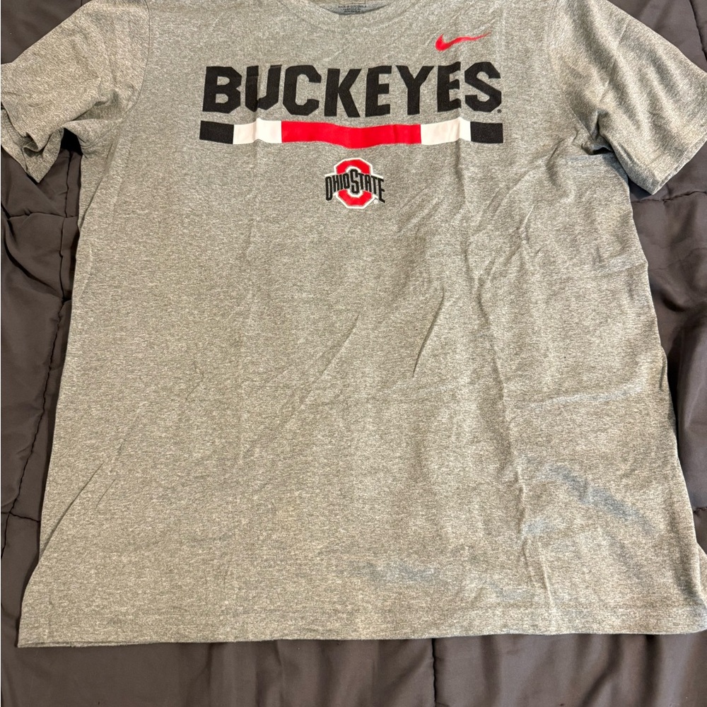 Two Ohio State Nike Shirts and One pair of Socks